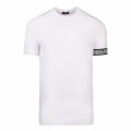 Mens White Logo Band Arm S/s T Shirt 59229 by Dsquared2 from Hurleys