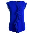Womens Bright Blue Ysabel Frill Sleeve Top 14096 by Ted Baker from Hurleys
