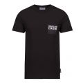 Mens Black Branded Label S/s T Shirt 46789 by Versace Jeans Couture from Hurleys