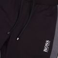 Mens Black Branded Poly Tracksuit Pants 74402 by BOSS from Hurleys