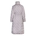 Womens Grey Quilted Long Coat 78270 by Emporio Armani from Hurleys