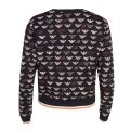 Womens Black Multi Eagle Print Sweat Top 29057 by Emporio Armani from Hurleys