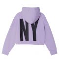 Girls Lilac Large Branded Boxy Hoodie 94031 by DKNY from Hurleys