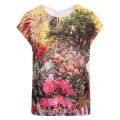 Womens White Floral Garden Woven Front S/s T Shirt 56489 by PS Paul Smith from Hurleys