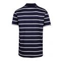 Mens Navy/White Small Stripe Custom Fit S/s Polo Shirt 54045 by Paul And Shark from Hurleys