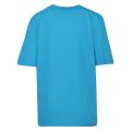 Womens Turquoise Iridescent Logo Box S/s T Shirt 57932 by Love Moschino from Hurleys