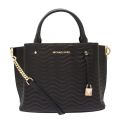 Womens Black Arielle Wavy Quilted Medium Tote Bag 50800 by Michael Kors from Hurleys