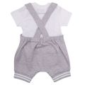 Baby Grey Toy Dungaree Set 107661 by Moschino from Hurleys