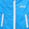 Toddler Bright Blue Branded Hooded Packaway Jacket 56028 by BOSS from Hurleys