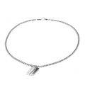 Mens Silver E-Cut Necklace 96793 by HUGO from Hurleys