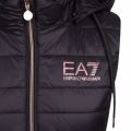 Womens Black/Rose Gold Hooded Gilet 77306 by EA7 from Hurleys