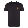 Anglomania Mens Black Small Embroidered Logo S/s T Shirt 29554 by Vivienne Westwood from Hurleys