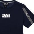 Boys Navy Logo Series Tape S/s T Shirt 105508 by EA7 from Hurleys