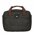 Mens Olive Longthorpe Laptop Satchel 47516 by Barbour from Hurleys