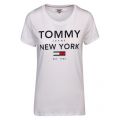 Womens White Essential Graphic S/s T Shirt 39241 by Tommy Jeans from Hurleys