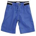 Boys Blue Branded Waistband Shorts