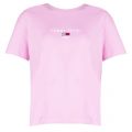 Womens Lilac Chiffon Corp Logo S/s T Shirt 34708 by Tommy Jeans from Hurleys