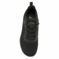 Womens All Black Bobs Squad Tough Talk Trainers 40734 by Skechers from Hurleys