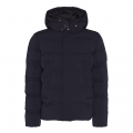 Mens Black Padded Stretch Hooded Jacket 80316 by Tommy Hilfiger from Hurleys