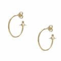 Womens Gold Rosemary Small Hoop Earrings 76881 by Vivienne Westwood from Hurleys