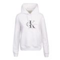 Womens Bright White Reptile Monogram Hoodie 93188 by Calvin Klein from Hurleys