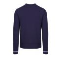 Mens Carbon Blue Tipped Crew Sweat Top 47677 by Fred Perry from Hurleys