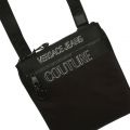 Mens Black Branded Logo Crossbody Bag 84733 by Versace Jeans Couture from Hurleys