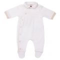 Boys Beige and White Baby Trim Babygrow 19808 by Armani Junior from Hurleys