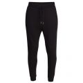 Mens Black Logo Badge Sweat Pants 21432 by Love Moschino from Hurleys