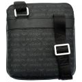 Mens Black Multi Logo Messenger Bag 61359 by Armani Jeans from Hurleys