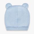 Baby Blue Fine Knit Hat & Mittens Set