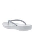 Womens Silver Iqushion Crystal Flip Flops 23852 by FitFlop from Hurleys