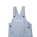 Baby Pale Blue Branded Dungarees 104575 by BOSS from Hurleys