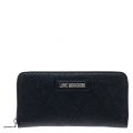 Womens Black Embossed Logo Purse 21501 by Love Moschino from Hurleys