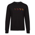 Mens Black Embroidered Zebra Regular Fit Sweat Top 43325 by PS Paul Smith from Hurleys