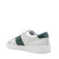 Mens White/Green Zach Zebra Trainers 100593 by PS Paul Smith from Hurleys