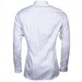 Mens White Sobossy Micro Geo Printed L/s Shirt 61588 by Ted Baker from Hurleys