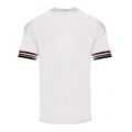Mens Snow White Stripe Cuff S/s T Shirt 42969 by Fred Perry from Hurleys