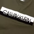 Calvin Klein Mens Dark Olive Split Logo S/s T Shirt 74722 by Calvin Klein from Hurleys