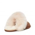 Womens Chestnut Scuff Sis Slippers