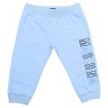 Baby Sky Blue Logo Outline Tracksuit 105540 by Moschino from Hurleys