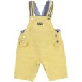 Baby Yellow Dungarees 19625 by BOSS from Hurleys