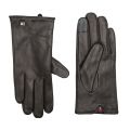 Womens Black Essential Leather Gloves 98692 by Tommy Hilfiger from Hurleys