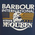 Mens Navy Eagle S/s T Shirt 94570 by Barbour Steve McQueen Collection from Hurleys