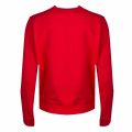 Womens Red Logo Heart Crew Sweat Top 31630 by Love Moschino from Hurleys
