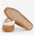 Womens Tan Suede Darcie Moccasin Slippers 102290 by Barbour from Hurleys