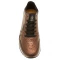 Womens Burnished Copper Ydun Metallic Trainers 11163 by Woden from Hurleys