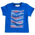Boss Boys Bright Turquoise Print S/s Tee Shirt 6865 by BOSS from Hurleys
