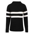 Womens Black Quayle Stripe Knitted Jumper 46690 by Barbour International from Hurleys