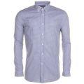 Mens Blue Gingham L/s Shirt 61801 by Lacoste from Hurleys